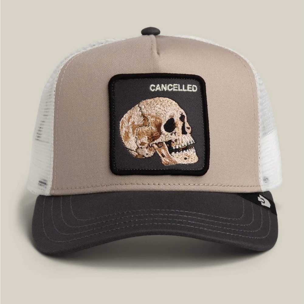 Goorin Bros. THE CANCELLED SKULL
Trucker Hat. NWT